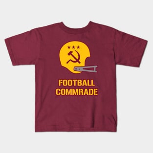 Football Commrade Helmet - Burgundy Kids T-Shirt